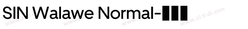 SIN Walawe NormaI字体转换